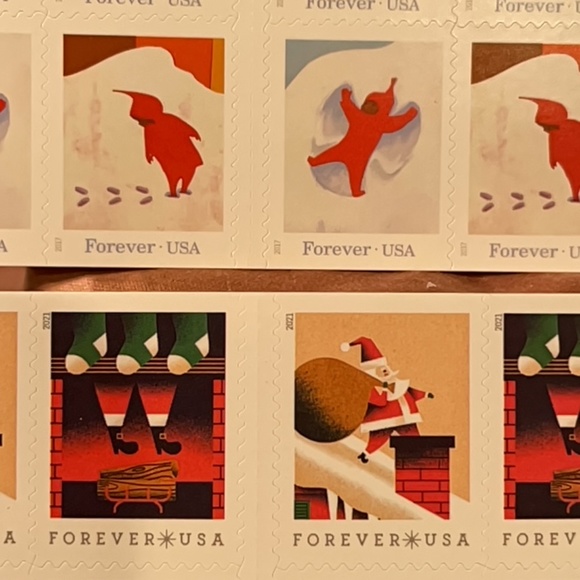 Snowy Day Christmas & A Visit From St Nick = 40 Postage stamps - Picture 3 of 4